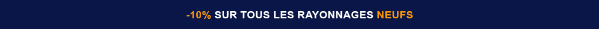 Avril 2025 Rayonnages neufs Rayonnage stock