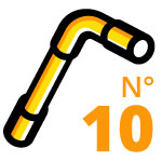 clé à pipe n°10