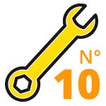 clé plate n°10